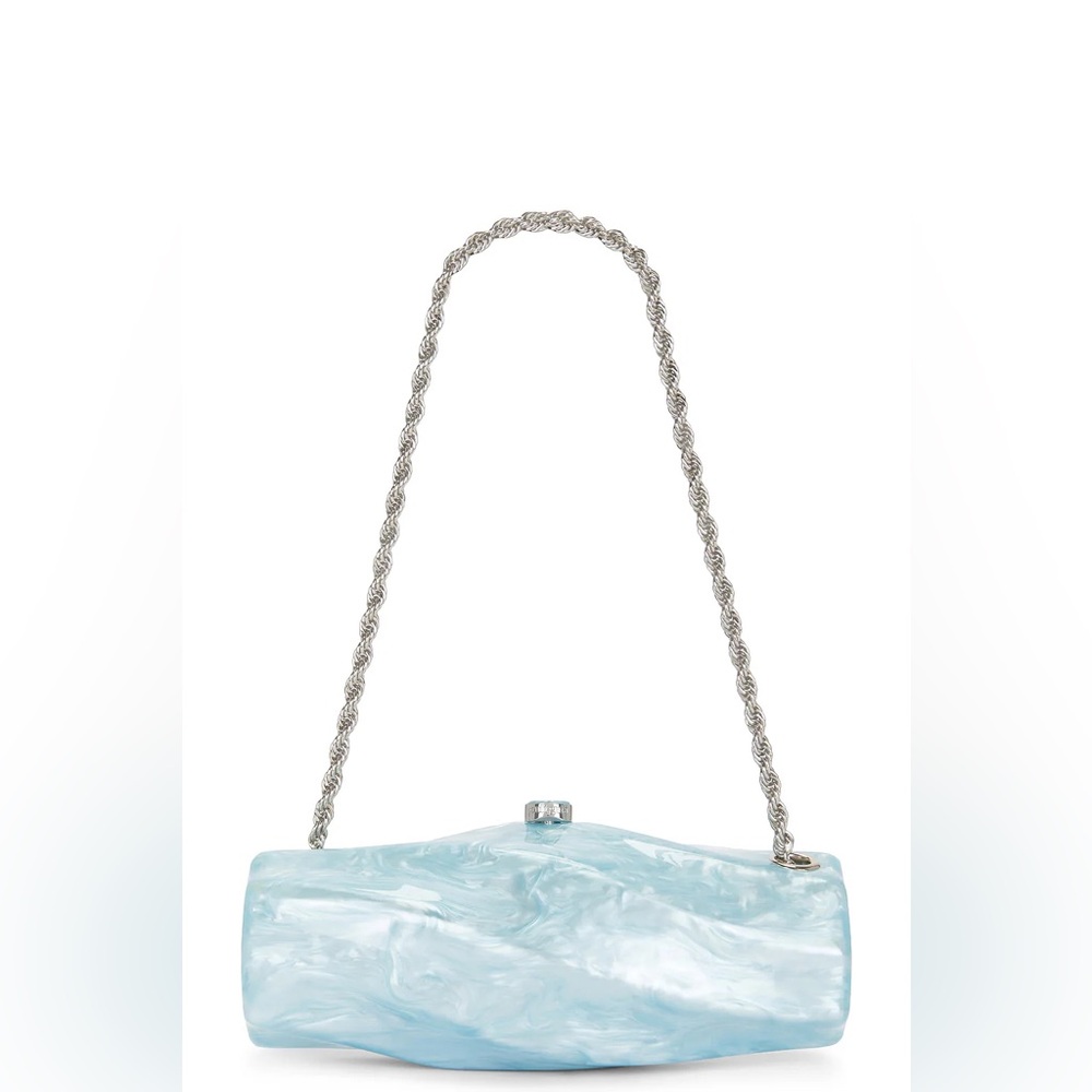 Cult Gaia Silver and Blue Clutch